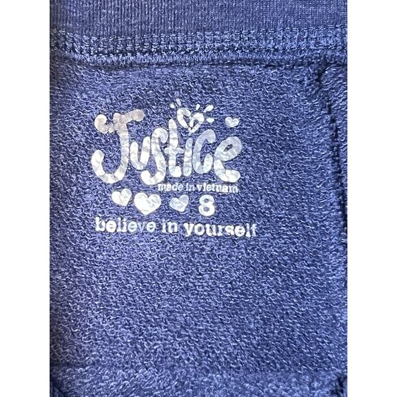 Justice Jogger Shorts Girls 8 Blue - Picture 2 of 6